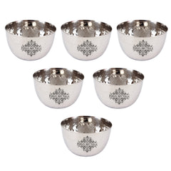 Steel Hammered Design Bowl 200 ML