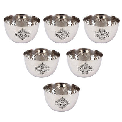 Steel Hammered Design Bowl 200 ML