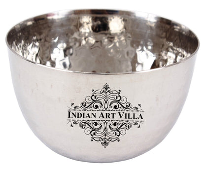 Steel Hammered Design Bowl 200 ML