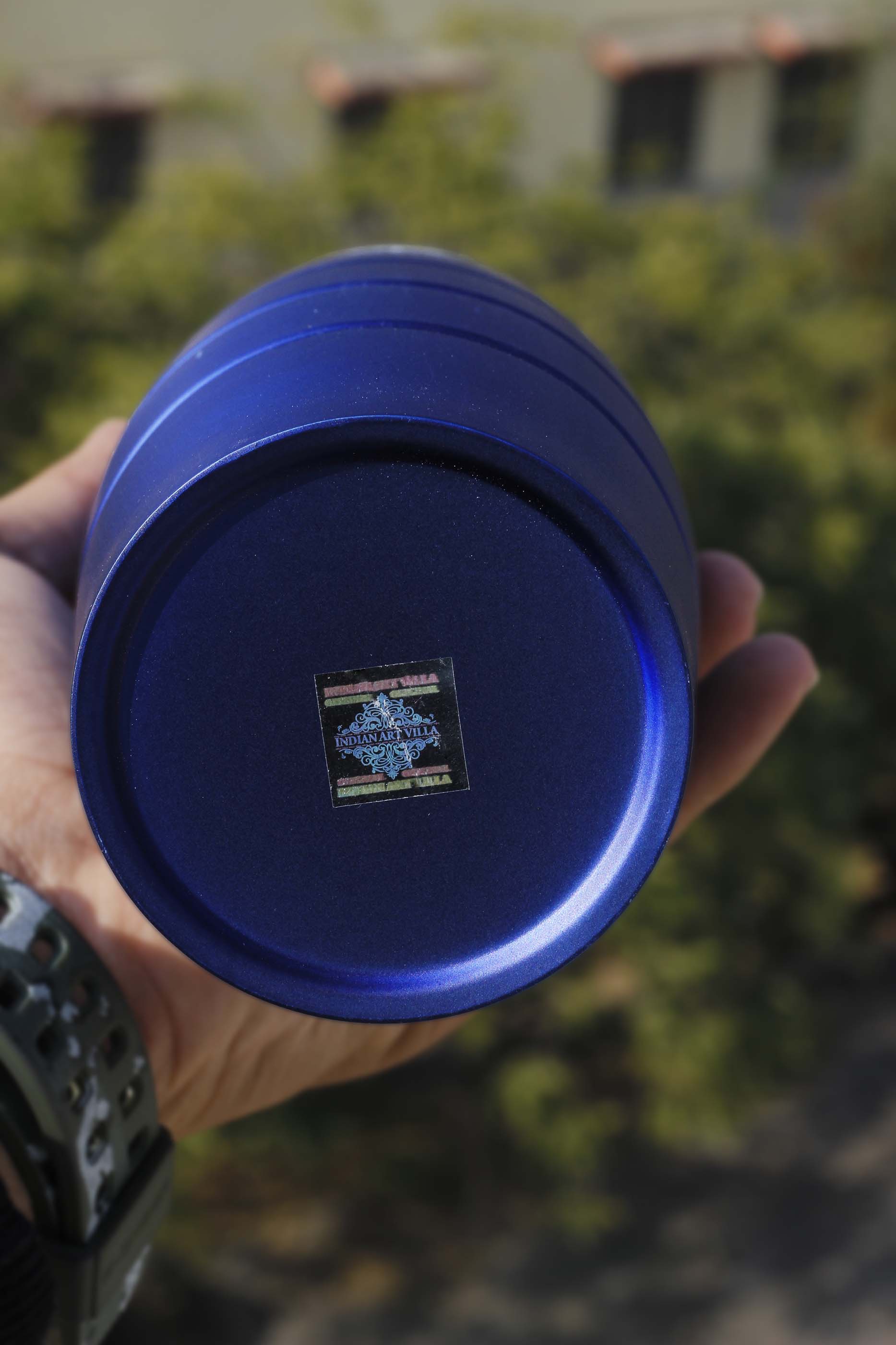 Steel Bottle Curve+Lining Steel Cap Blue Matt