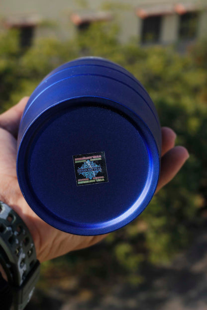 Steel Bottle Curve+Lining Steel Cap Blue Matt