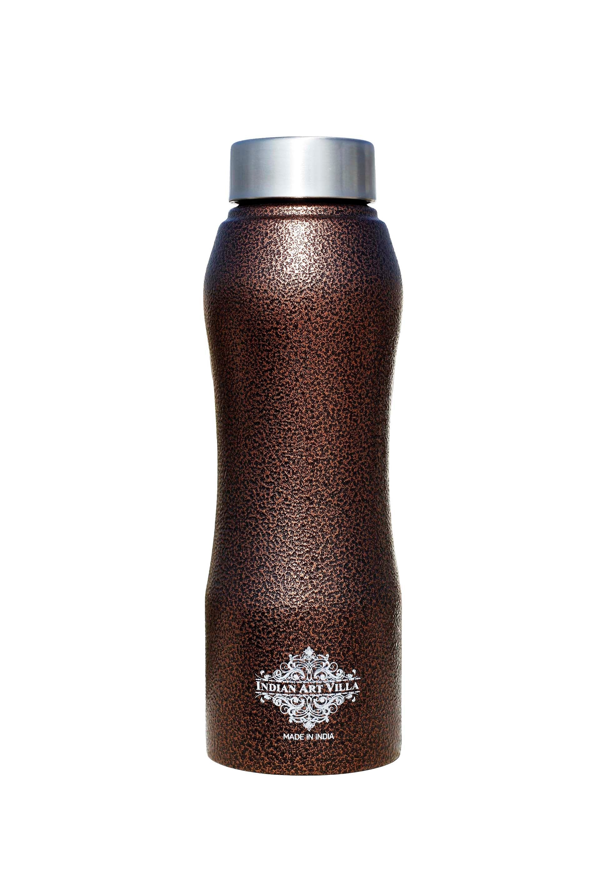 Pure Steel Bottle Ergonomic Design With Steel Cap Antique Copper 750 ML