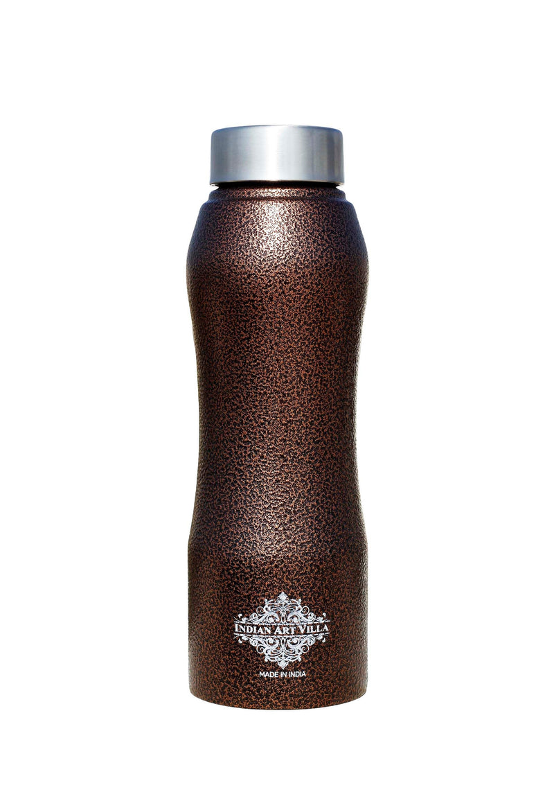 Pure Steel Bottle Ergonomic Design With Steel Cap Antique Copper 750 ML
