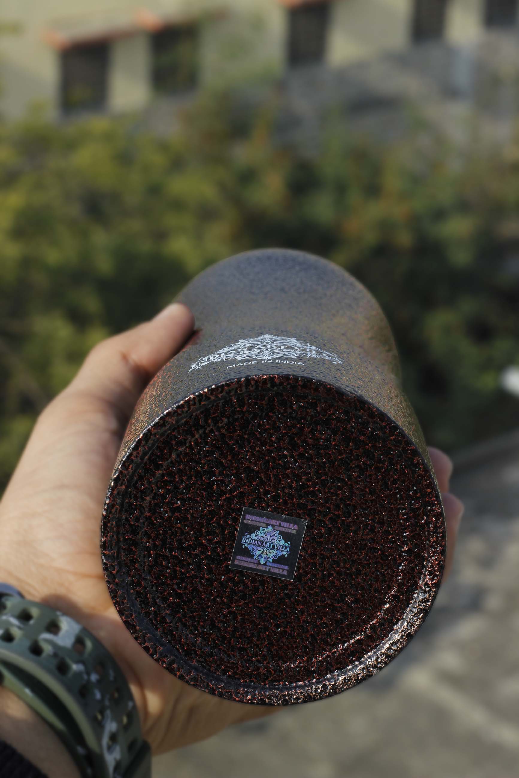 Pure Steel Bottle Ergonomic Design With Steel Cap Antique Copper 750 ML