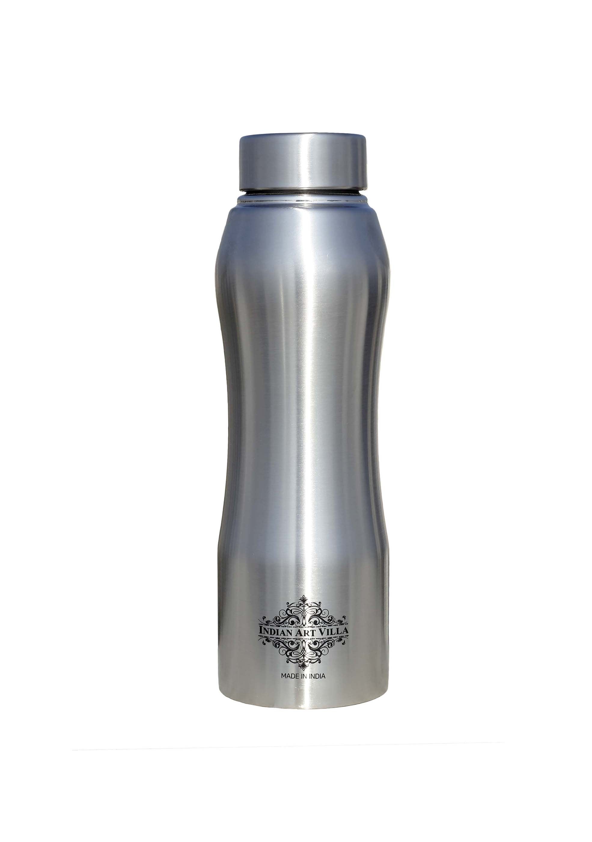 Pure Steel Bottle Ergonomic Design With Steel Cap Plain Matt 750 ML