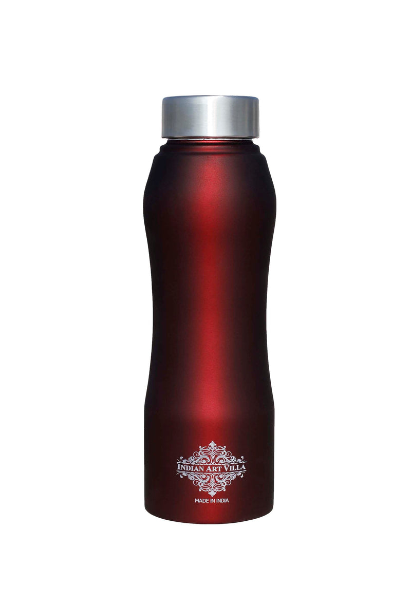 Pure Steel Bottle Ergonomic Design With Red Color 750 ML