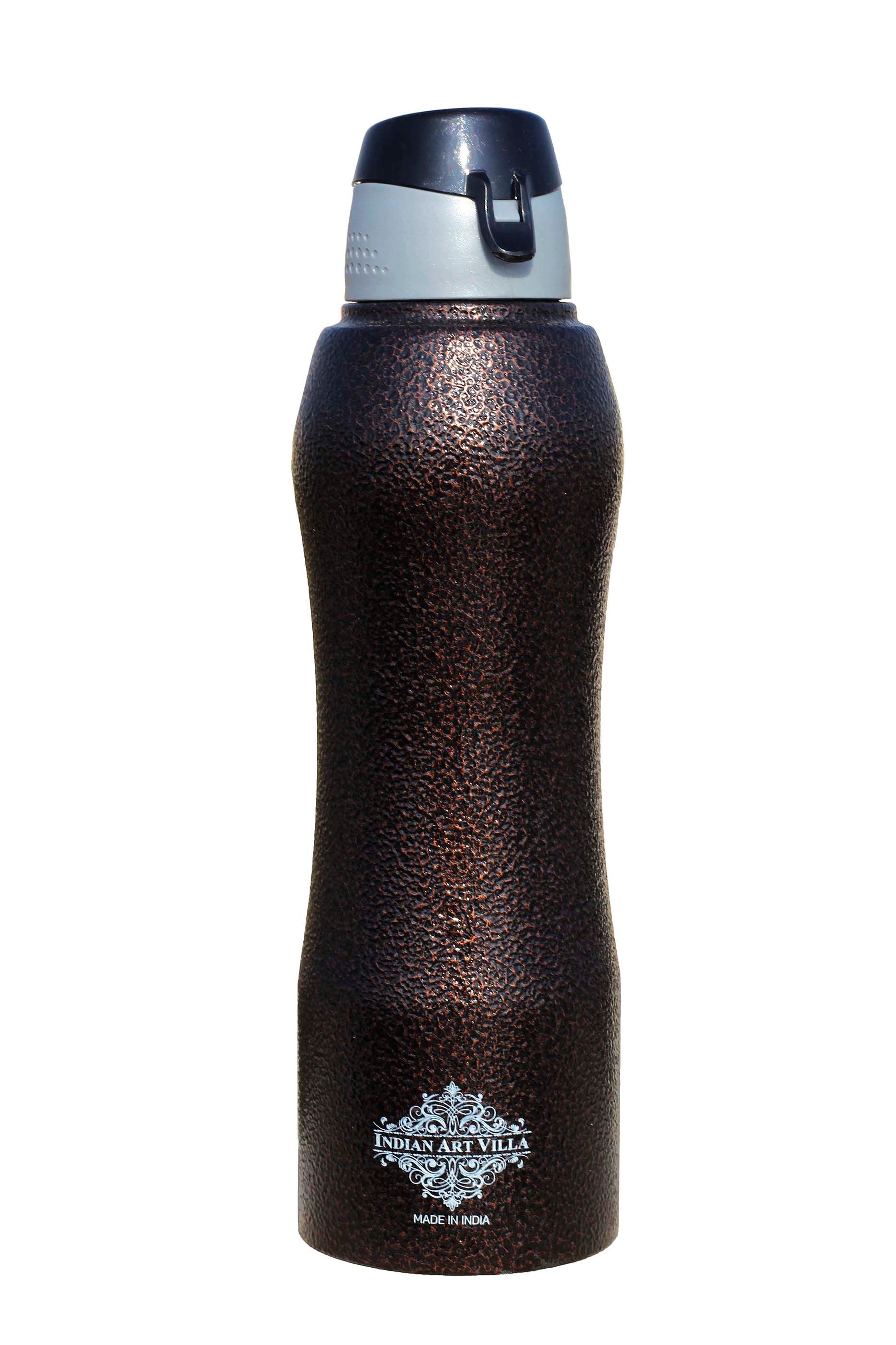 Steel Bottle Enorgonomic Design New Sipper Cap Antique Copper