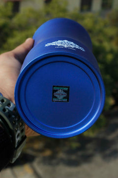 Steel  Bottle Enorgonomic Design New Sipper Cap Blue Matt