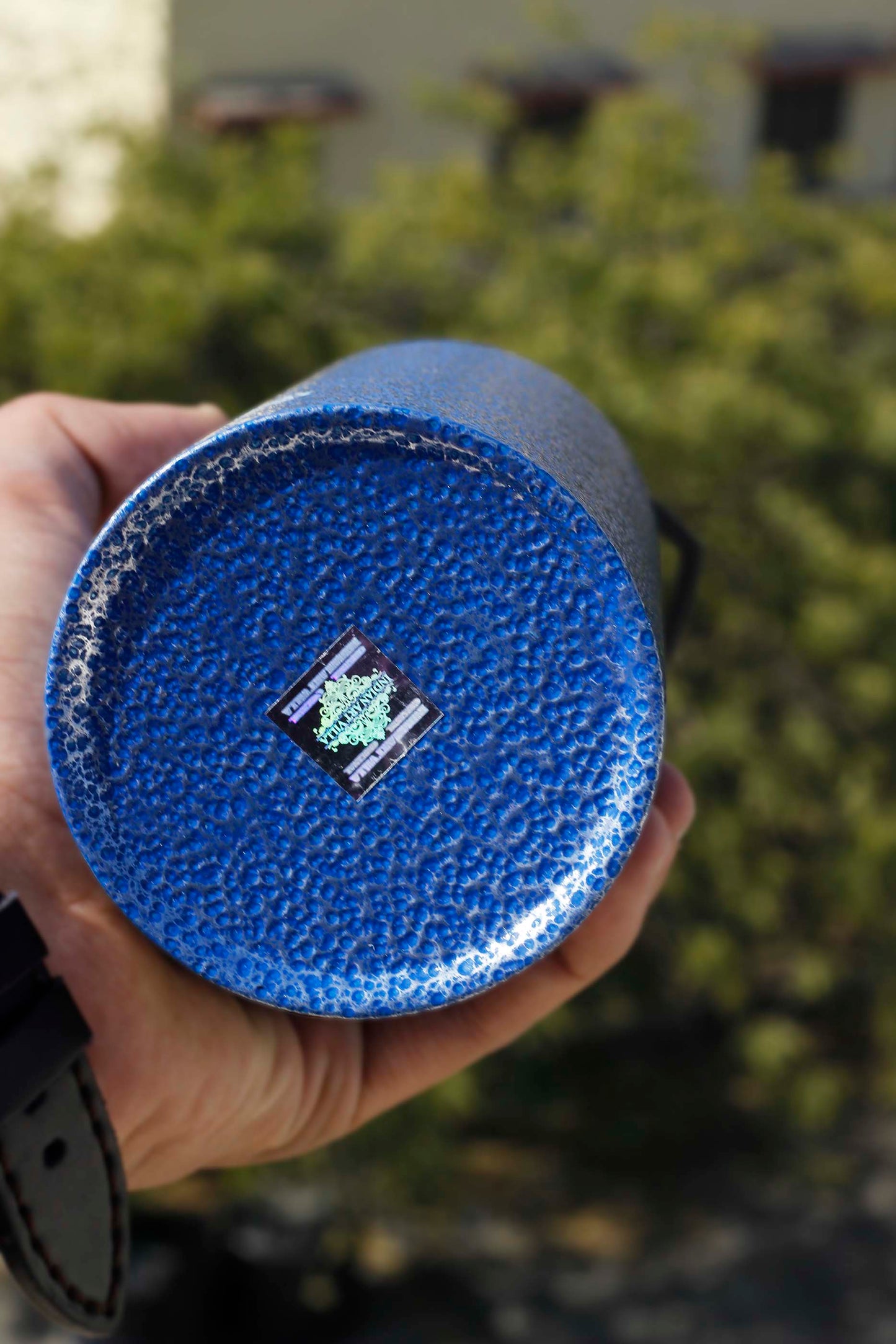 Steel Flat  Bottle With Sipper Cap Antique Blue 750 ML