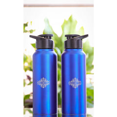 Stainless Steel Flat Design Water Bottle With Sipper Cap, Volume- 750 ML, Set Of - 2