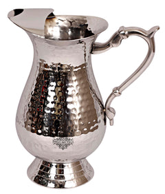 Handcrafted Pure Steel Jug, Hammered Design 1500 ML