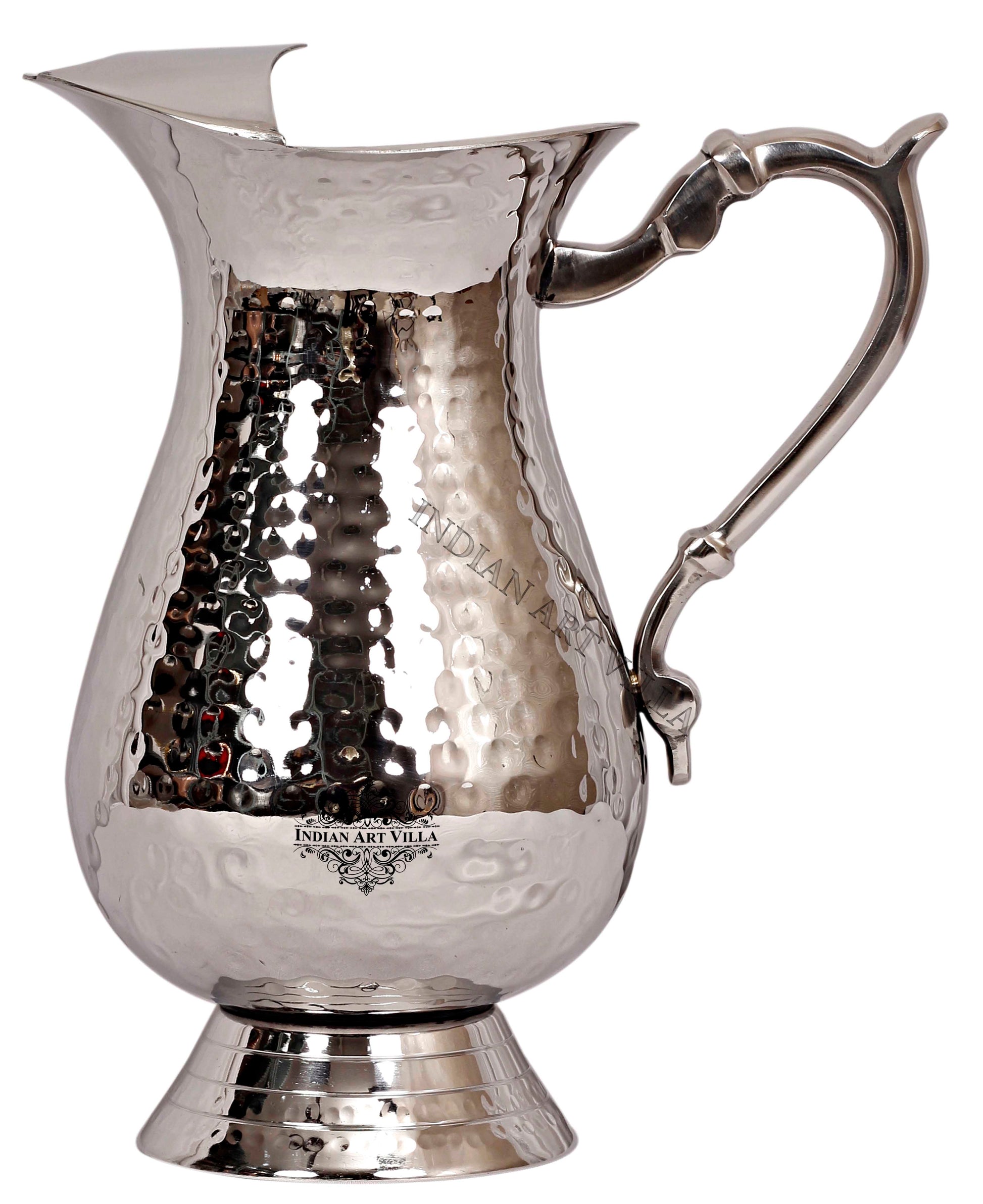 Handcrafted Pure Steel Jug, Hammered Design 1500 ML