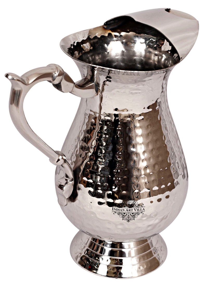 Handcrafted Pure Steel Jug, Hammered Design 1500 ML