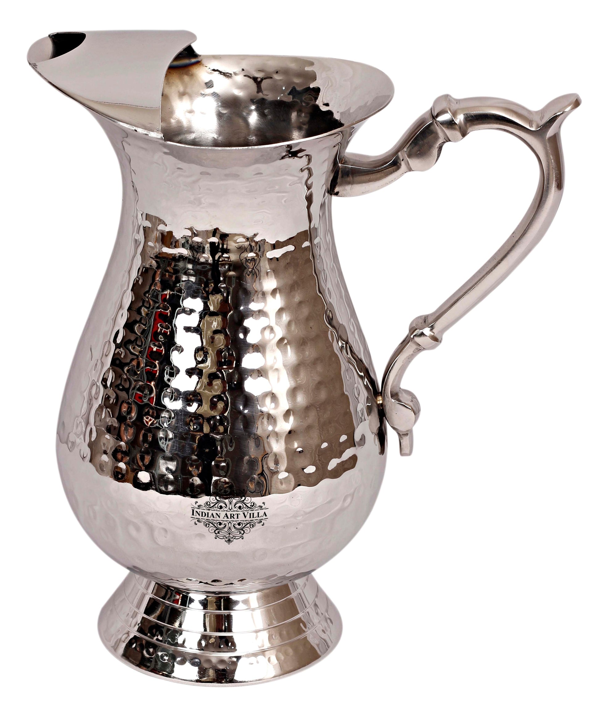 Handcrafted Pure Steel Jug, Hammered Design 1500 ML