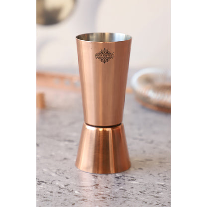 Pure Stainless Steel Double Sided Peg Measure Glass, Bareware, Bar Accessories & Tools For Bars, Catering Venues, Home, Office, Party, Hotels, Volume-60 & 30 ML