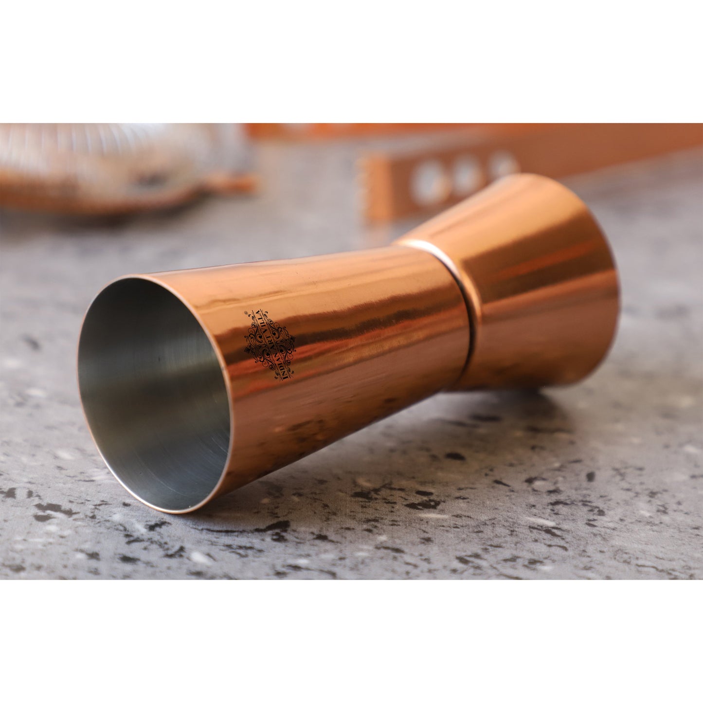 Pure Stainless Steel Double Sided Peg Measure Glass, Bareware, Bar Accessories & Tools For Bars, Catering Venues, Home, Office, Party, Hotels, Volume-60 & 30 ML