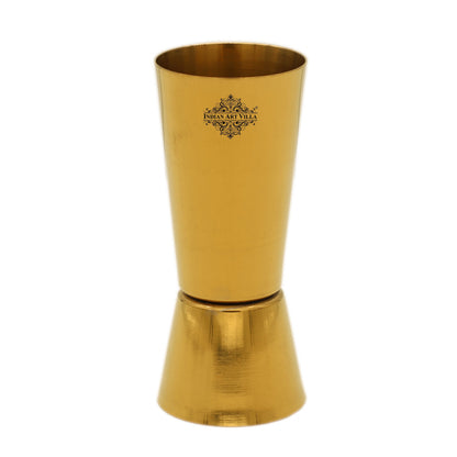 Pure Stainless Steel Double Sided Peg Measure Glass, Bareware, Bar Accessories & Tools For Bars, Catering Venues, Home, Office, Party, Hotels, Volume-60 & 30 ML