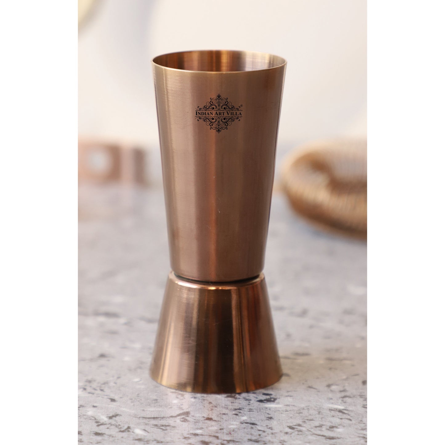 Pure Stainless Steel Double Sided Peg Measure Glass, Bareware, Bar Accessories & Tools For Bars, Catering Venues, Home, Office, Party, Hotels, Volume-60 & 30 ML