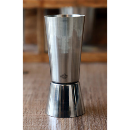 Pure Stainless Steel Double Sided Peg Measure Glass, Bareware, Bar Accessories & Tools For Bars, Catering Venues, Home, Office, Party, Hotels, Volume-60 & 30 ML