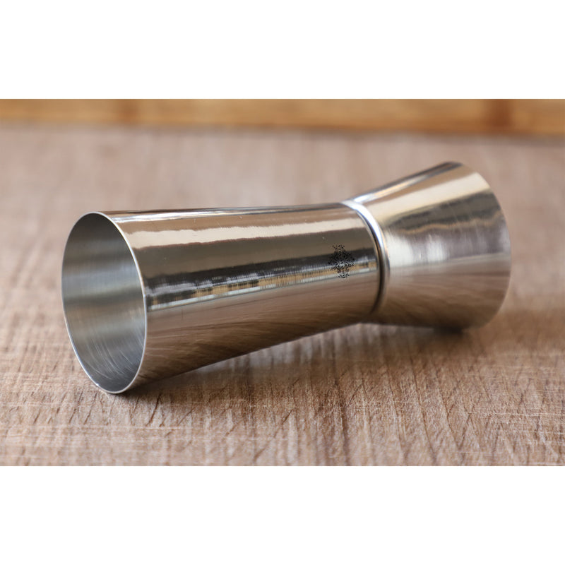 Pure Stainless Steel Double Sided Peg Measure Glass, Bareware, Bar Accessories & Tools For Bars, Catering Venues, Home, Office, Party, Hotels, Volume-60 & 30 ML