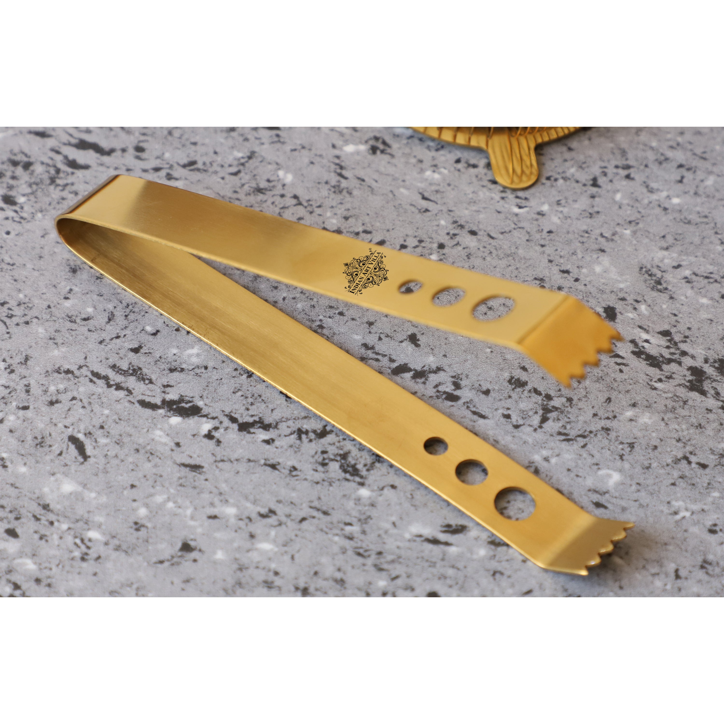 Stainless Steel Ice Tonge / Ice Picker, Bareware, Bar Accessories & Tools For Bars, Catering Venues, Home, Party, Hotels Set of 4