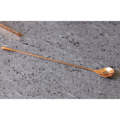 Handmade Pure Stainless Steel Copper Finish Bar Spoon, Length-28.45 cm