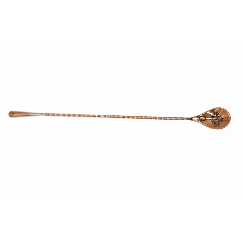 Handmade Pure Stainless Steel Copper Finish Bar Spoon, Length-28.45 cm