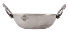 Handmade Pure Steel Hammered Design Wok with Embossed Design Handle
