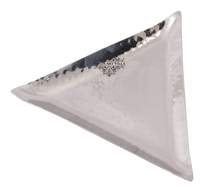 Steel Hammered Triangular Platter Tray