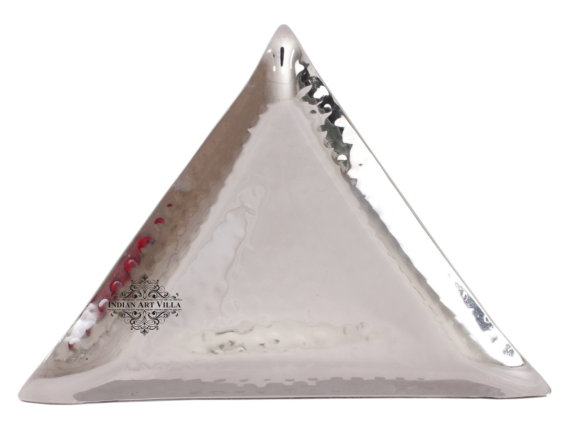 Steel Hammered Triangular Platter Tray