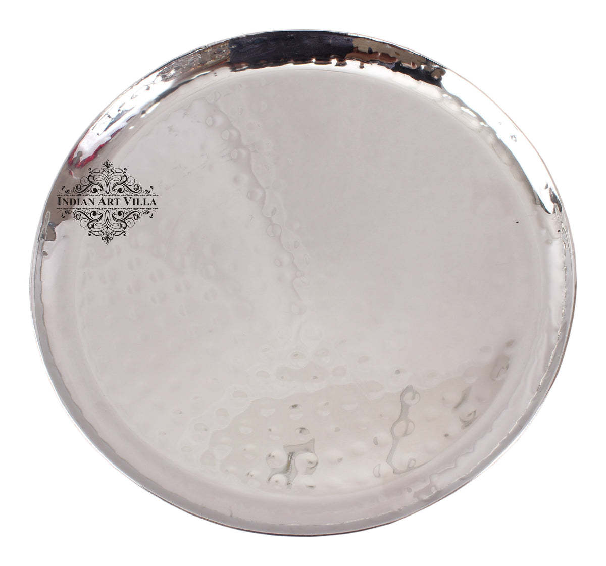 Set of 2 Steel Beeded Oval Platter 30 cm Length