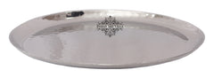 Set of 2 Steel Beeded Oval Platter 30 cm Length