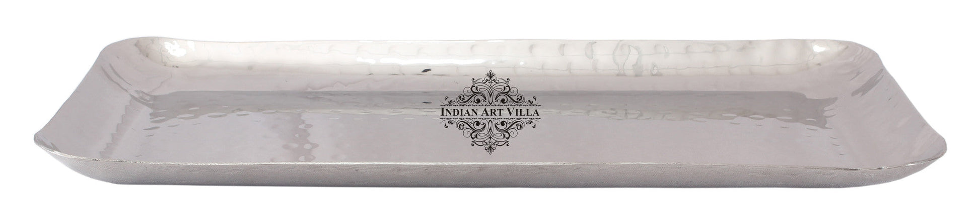 Pure Steel Hammered Rectangular Platter Tray