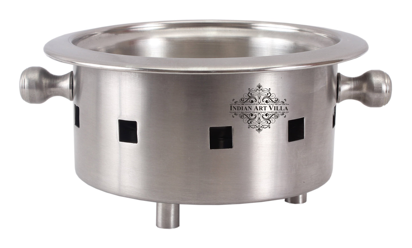 Pure Steel Snack Warmer with Fuel Bowl|Serving Dishes