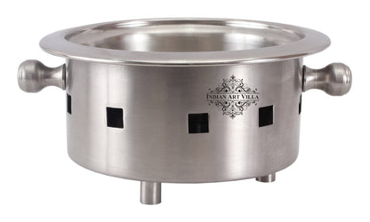 Pure Steel Snack Warmer with Fuel Bowl|Serving Dishes