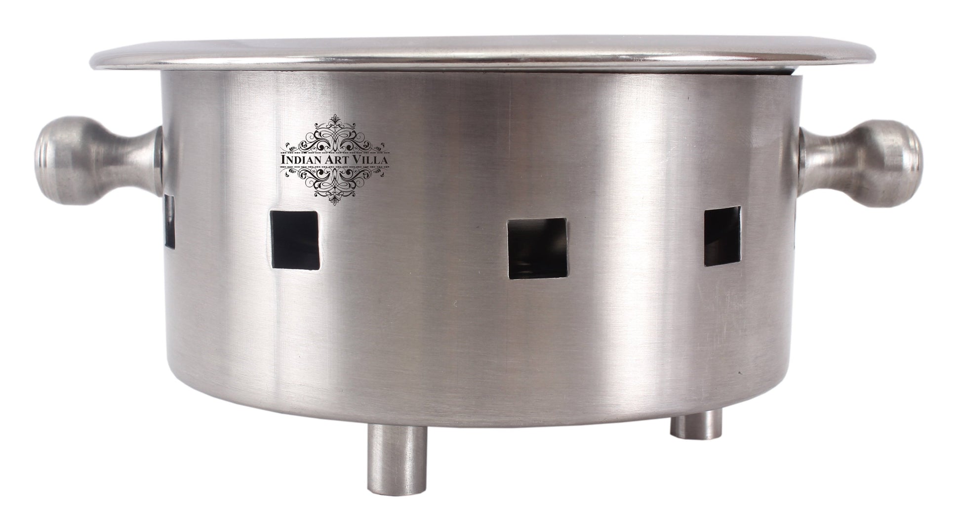 Pure Steel Snack Warmer with Fuel Bowl|Serving Dishes