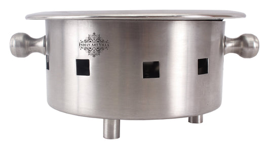 Pure Steel Snack Warmer with Fuel Bowl|Serving Dishes