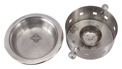 Pure Steel Snack Warmer with Fuel Bowl|Serving Dishes