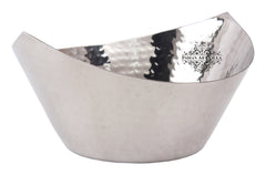 Pure Steel Hammered Design Cut Beetel Bowl