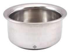 Pure Steel Hammered Design Round Beeded Bowl Katori