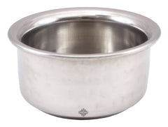 Pure Steel Hammered Design Round Beeded Bowl Katori