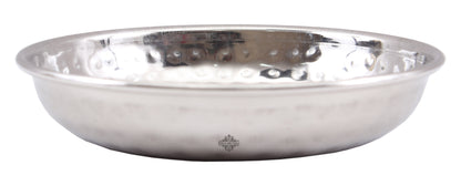 Steel Hammered Design Serving Rice Sweets Dinnerware