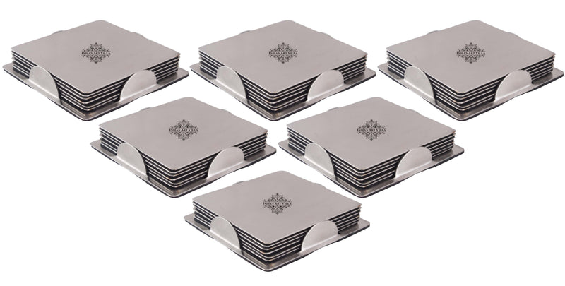 Stainless Steel Coaster with Holder