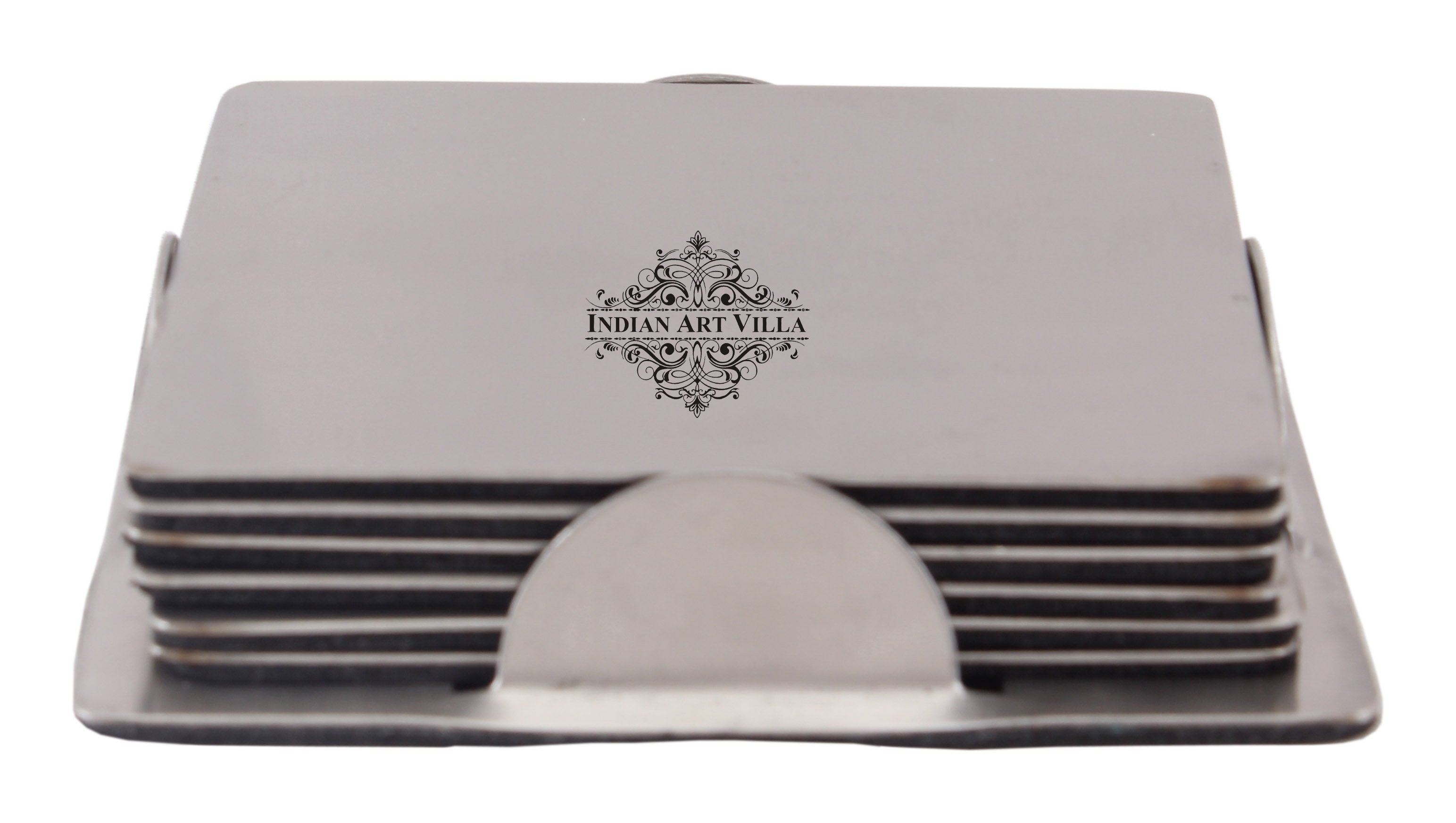 Stainless Steel Coaster with Holder