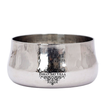 Steel Curved Chutney Bowl |Serving Food Dishes| Home Hotel Restaurant | Diameter 6 cm