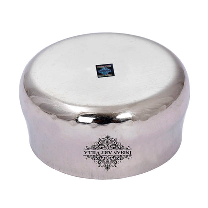 Steel Curved Chutney Bowl |Serving Food Dishes| Home Hotel Restaurant | Diameter 6 cm