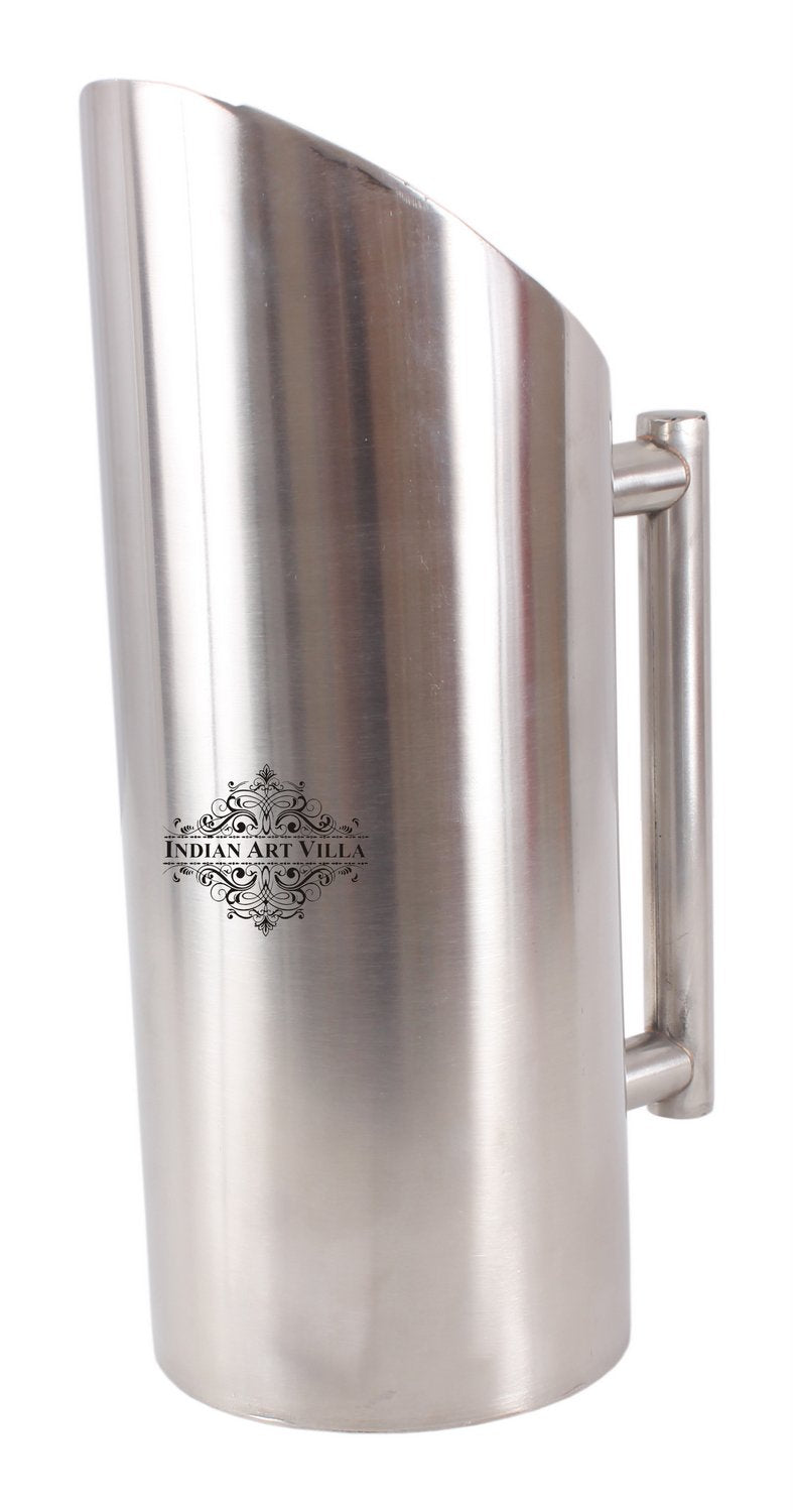 Handmade Pure Steel Designer Cut Jug, Drinkware, Serveware -1500 ML