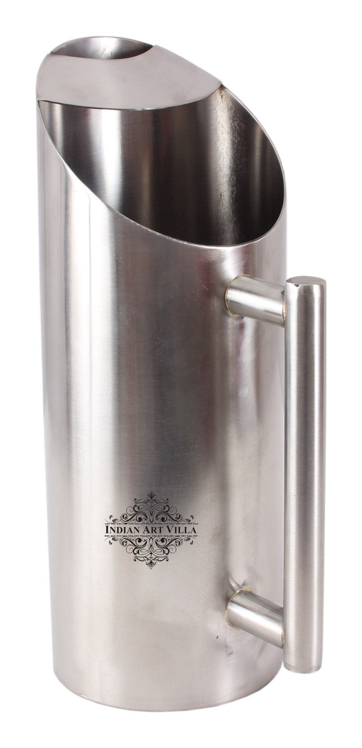 Handmade Pure Steel Designer Cut Jug, Drinkware, Serveware -1500 ML