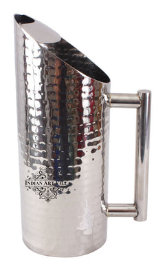 Handmade Pure Steel Designer Cut Jug, Drinkware, Serveware -1500 ML