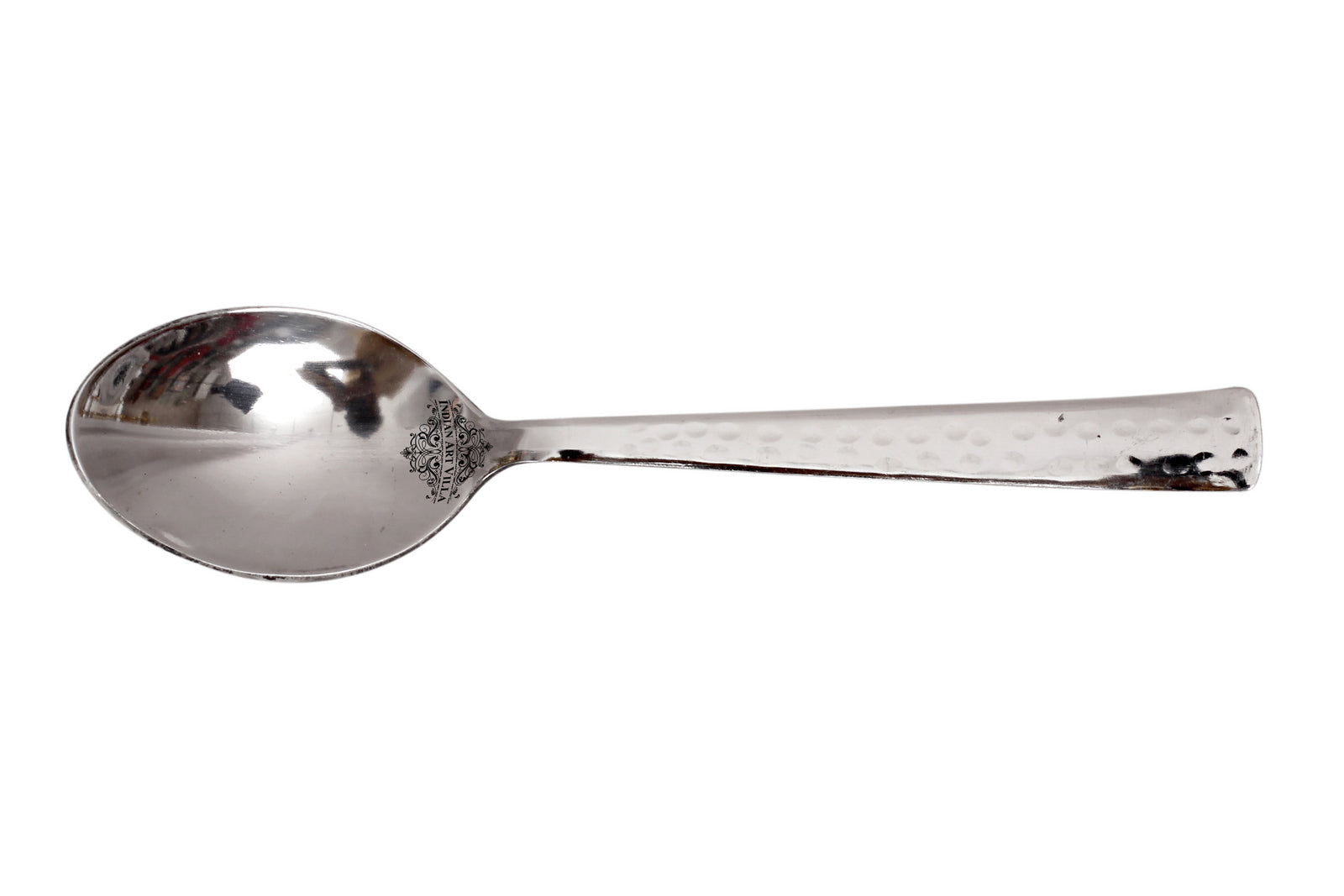 Stainless Steel Hammered Design Coffee Spoon